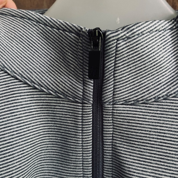 Hickey Freeman Men's Quarter Zip Pullover Striped Gray Size M - Picture 5 of 15